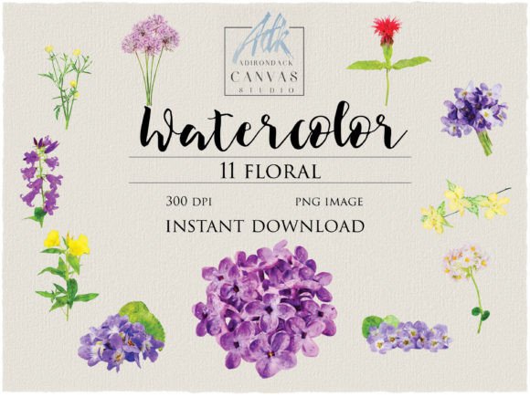 Download Watercolor Floral Clipart - Art Collection