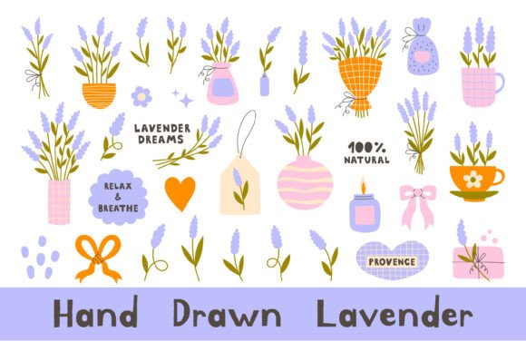 Download Hand Drawn Lavender PNG Clipart - Art Collection