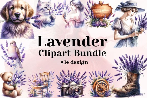 Download Lavender Clipart Bundle - Art Collection