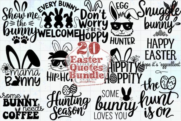 Download Easter Quotes Bundle Clipart PNG - Art Collection