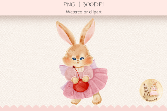 Download Watercolor Cute Bunny Clipart,Rabbit PNG - Art Collection