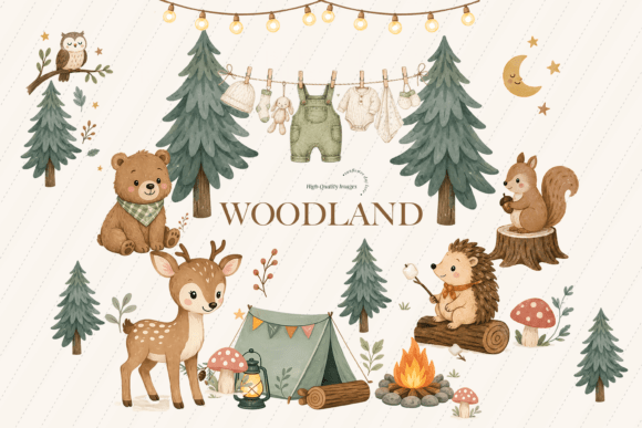 Download Cute Woodland Forest Animal Clipart - Art Collection