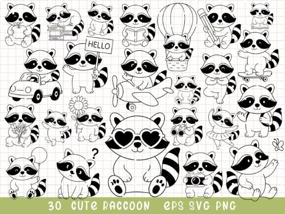 Download Raccoon Svg Cute Animal Clipart - Art Collection