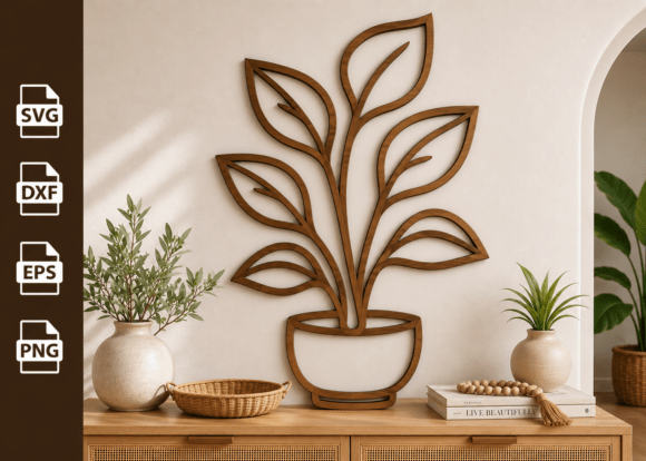 Download Potted Plant Tree Laser Cut Files Svg - Files svg Collection